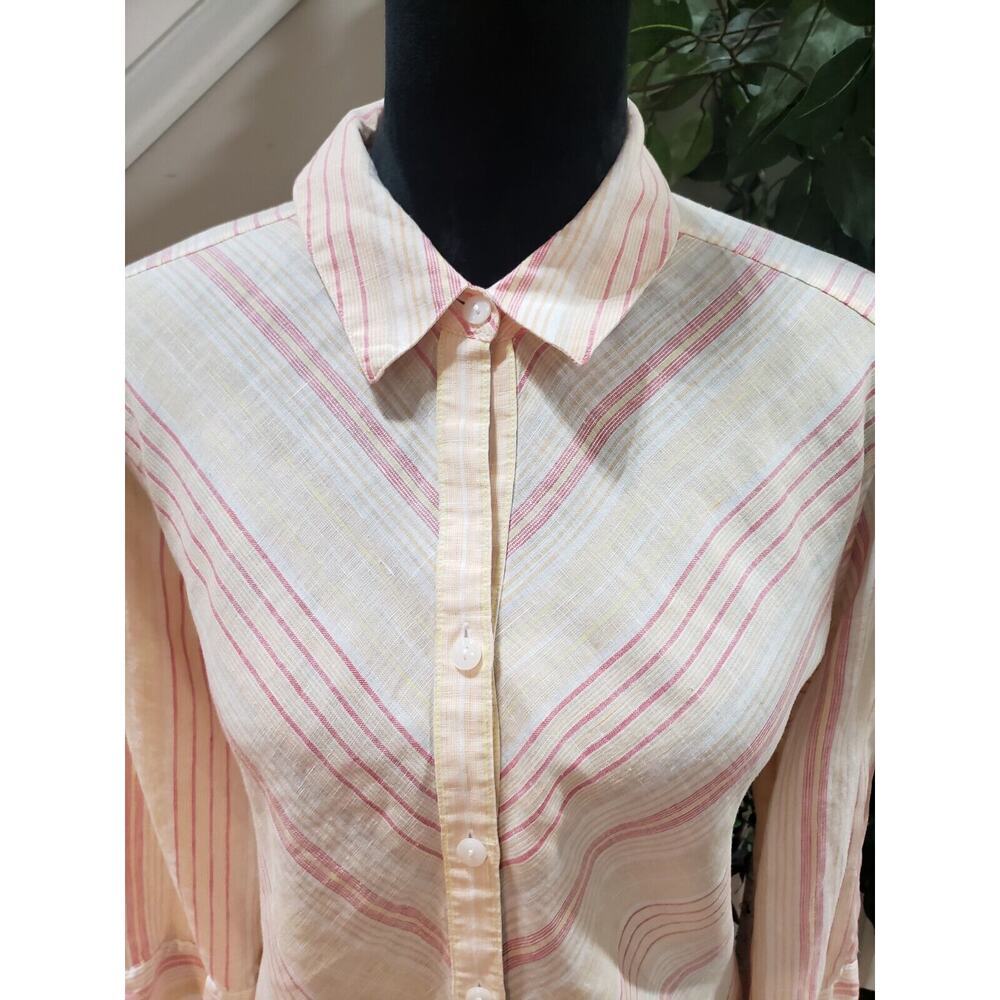 Chico's Women's Multicolor Polyester Collared Lon… - image 3